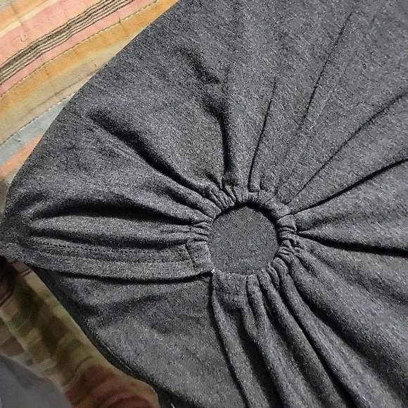 V-Neck T-Shirt Dress with Ruched Detail - Picture 2 of 3